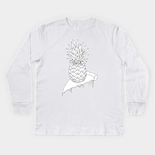 Pineapple Pizza Kids Long Sleeve T-Shirt